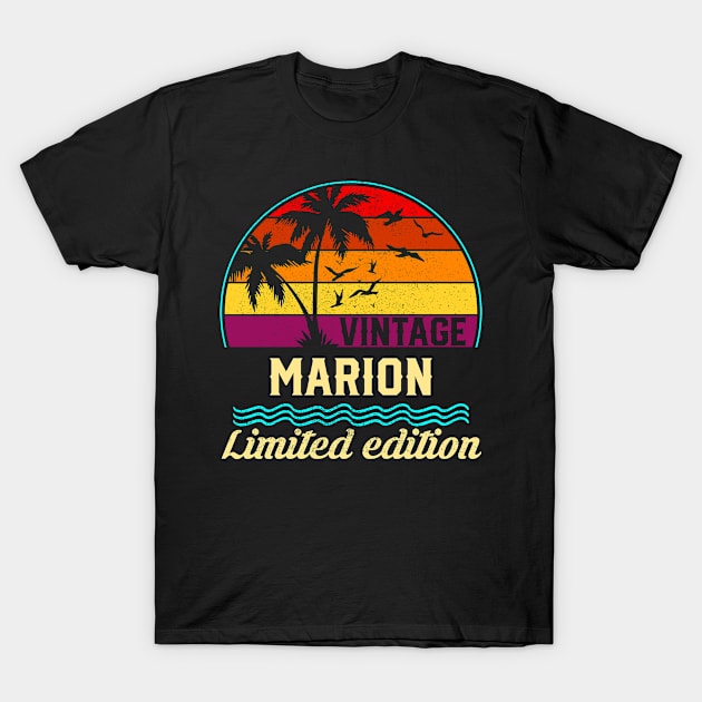 Vintage Marion Limited Edition, Surname, Name, Second Name T-Shirt by cristikosirez